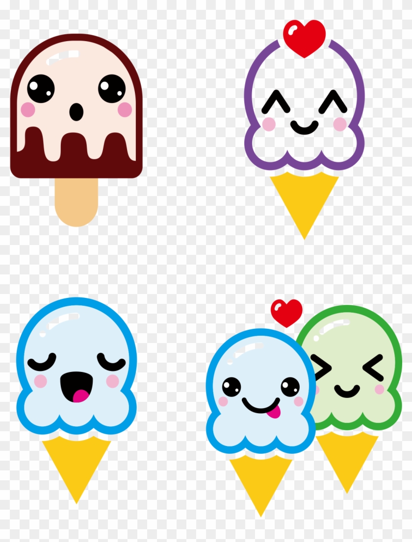 食物卡通甜点冰淇淋 - 食物 卡通 #1088949