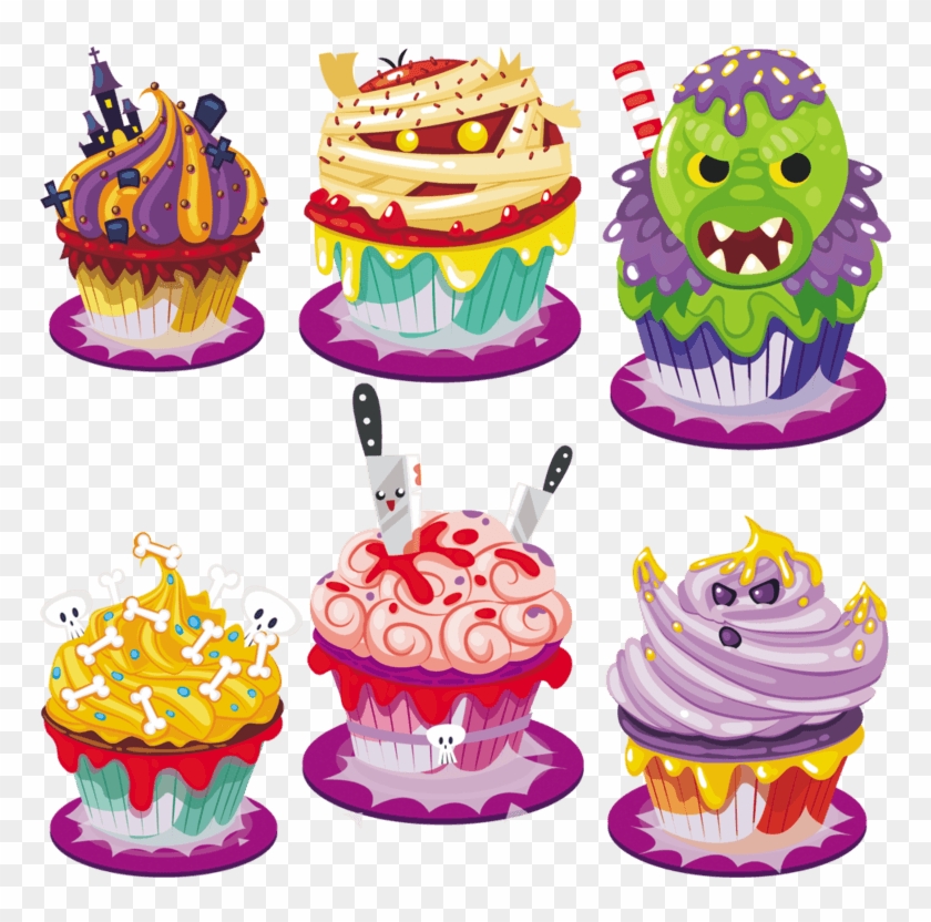卡通节日搞怪冰淇淋 - Caixa Divertida Doces Ou Travessuras P/6 Doces (050) #1088975