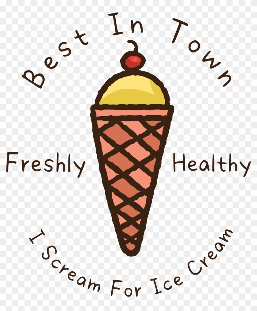 卡通手绘冰淇淋png元素 - Ice Cream Cone #1089010