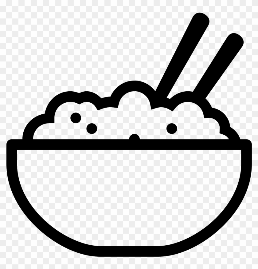 Rice Bowl Icon - Rice Bowl Drawing #1089081