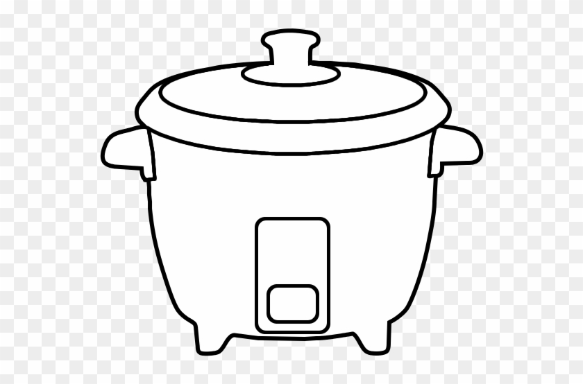 Rice - Rice Cooker Clipart Black And White #1089083