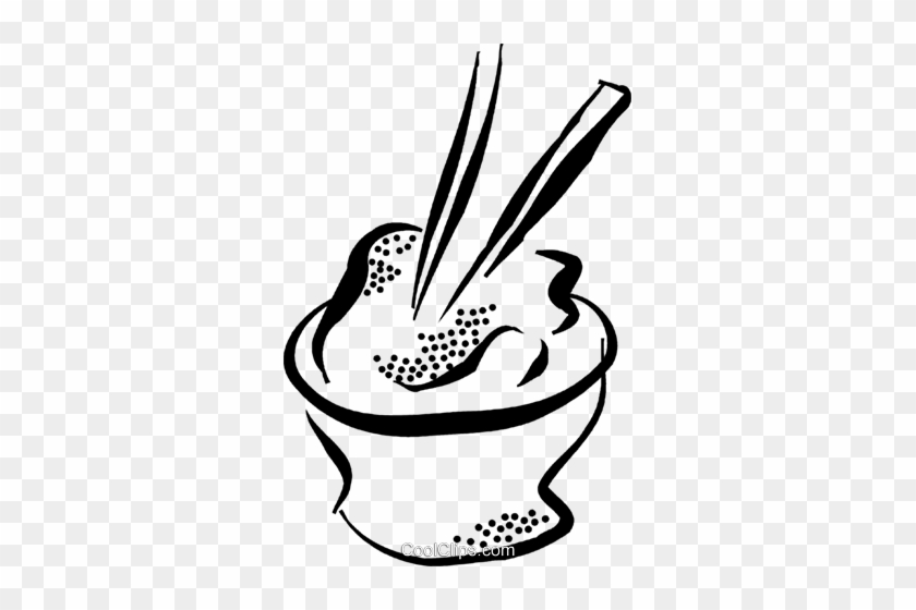 O Bowl Of Rice Royalty Free Vector Clip Art Illustration - O Bowl Of Rice Royalty Free Vector Clip Art Illustration #1089090