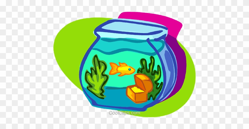 Goldfish Bowl Royalty Free Vector Clip Art Illustration - Carnival Of The Animals #1089104