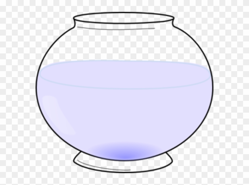 Cartoon Of A Large Fish In A Small Fish Bowl - Fish Tank Clipart #1089111