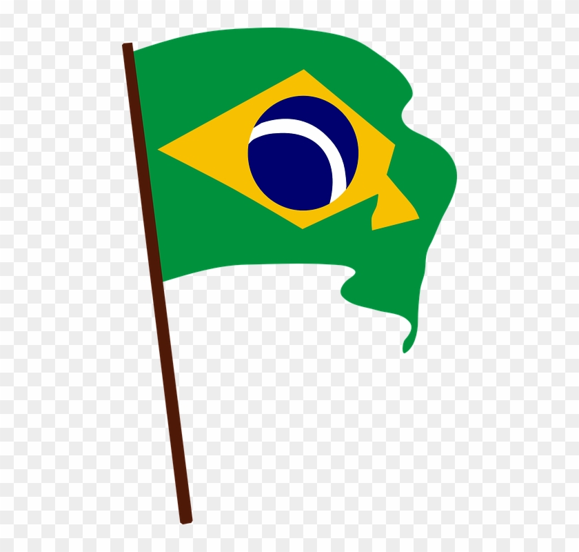 Brazil Flag Vector - Brazil Flag Png #1089114