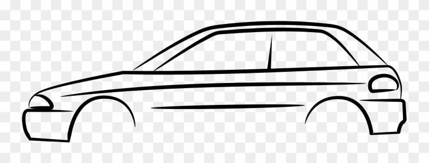 Car Yellow Free Siluetcoltca0 - Car Outline Png #1089182