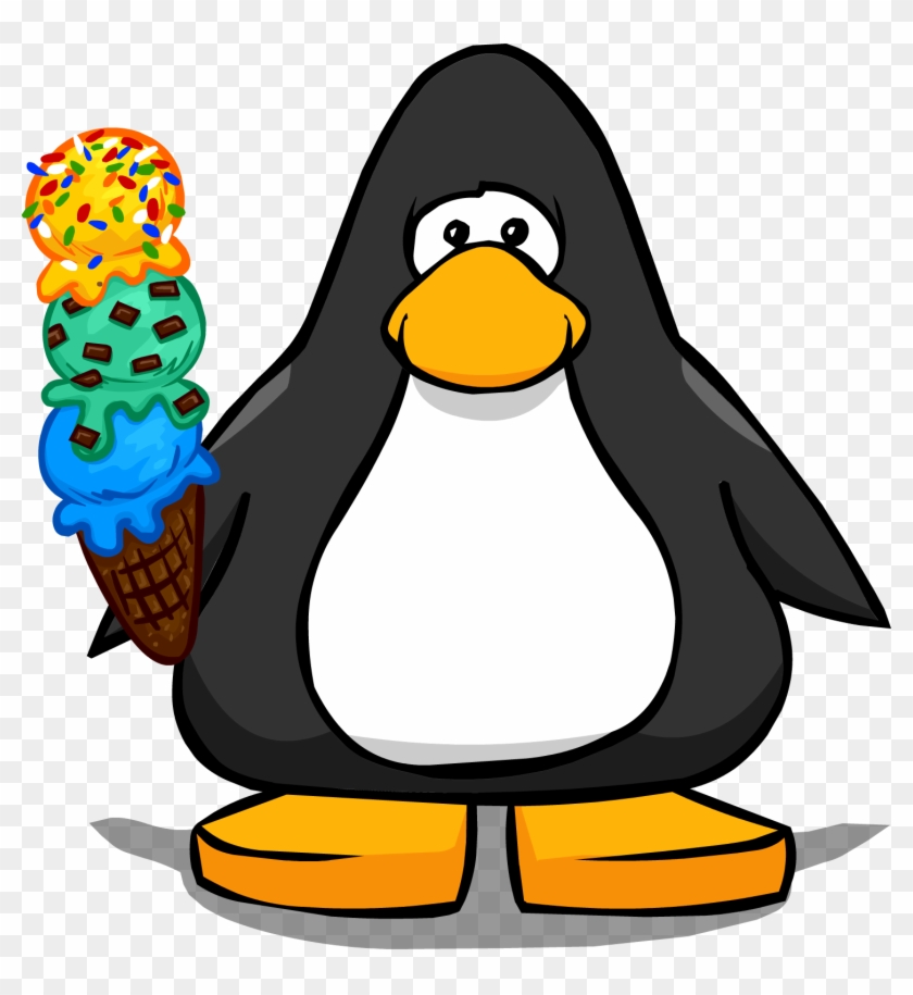 Ice Cream Cone Pc - Penguin Saxophone #1089215