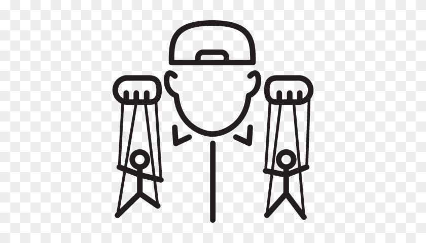 String Puppet Show Vector - Marionette Icon #1089261
