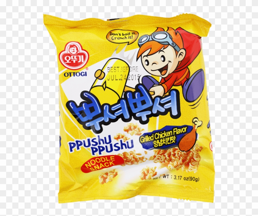 Ottogi Ppushu Ppushu Noodle Snack, Bulgogi Flavor, #1089424
