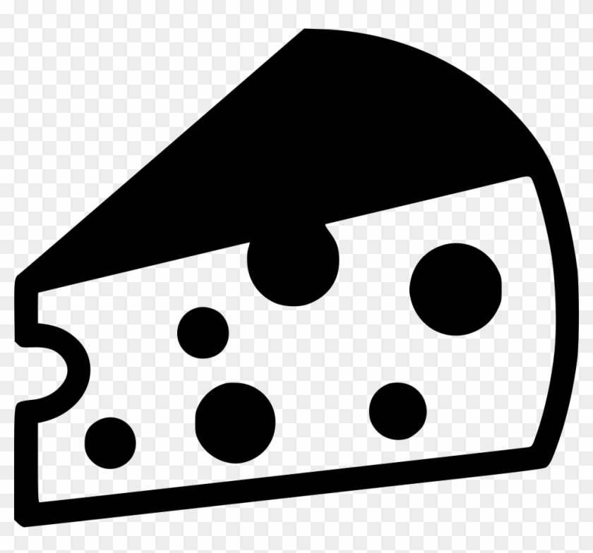 Cheese Comments - Black And White Cheese Icon #1089669