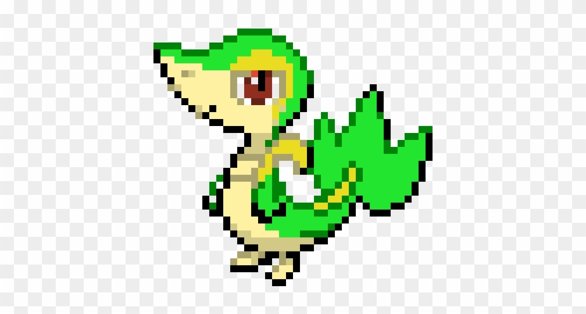 Pixel Art Templates Pokemon Snivy Download - Snivy Pixel Art #1089714