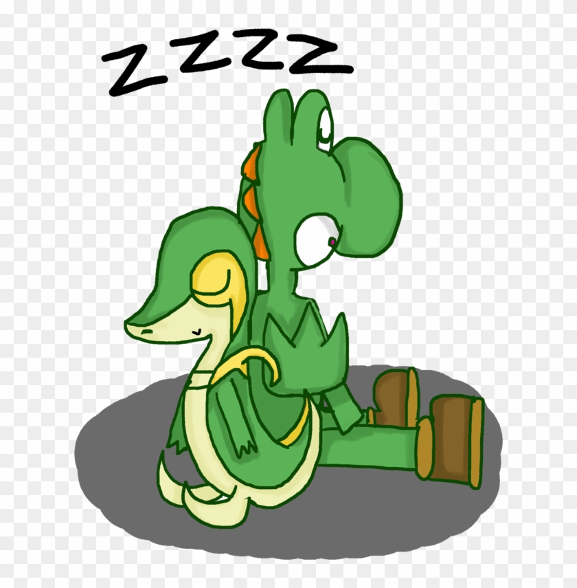Snivy And Yoshi Sleep By Lila79 Snivy And Yoshi Sleep - Yoshi Sleep #1089716