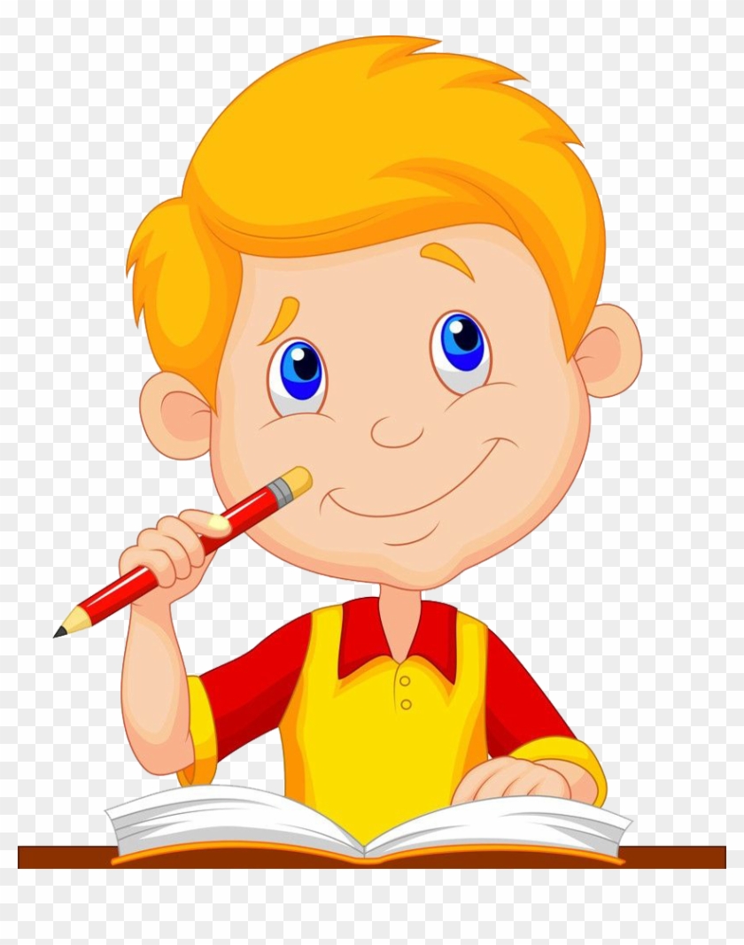 Cartoon Study Skills Drawing Illustration - Write Good In English - Free  Transparent PNG Clipart Images Download