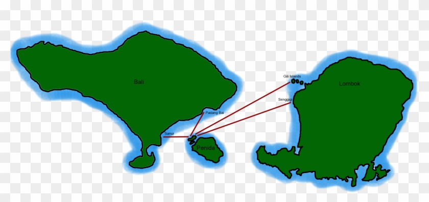 If You Are Coming From Another Island, Besides Bali, - Map #1089775