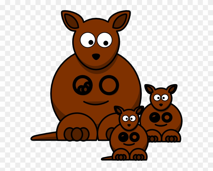 Kanga Mom Clip Art At Clker - Cartoon Kangaroo #1089844