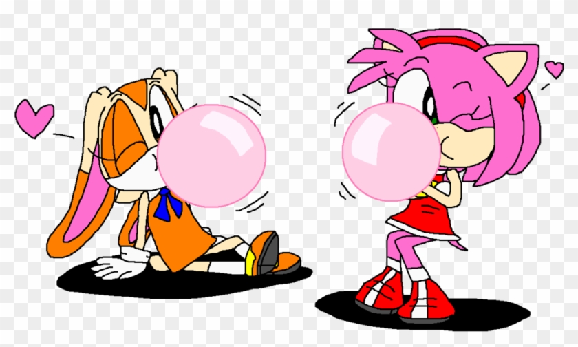 Amy And Cream's Bubble Gum By Pokegirlrules - Cartoon #1089986