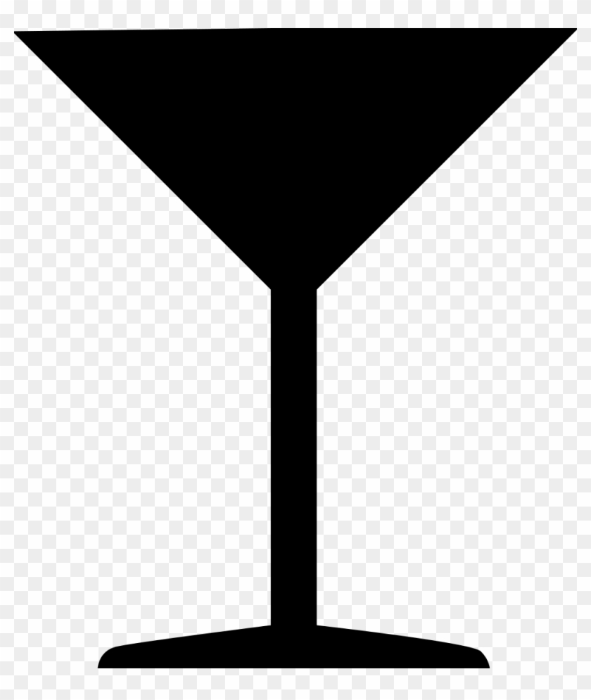 Martini Glass Clipart - Cocktail Glass Silhouette Png #1090046