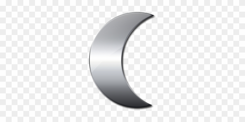 Silver Grey Moon Crescent transparent PNG - StickPNG