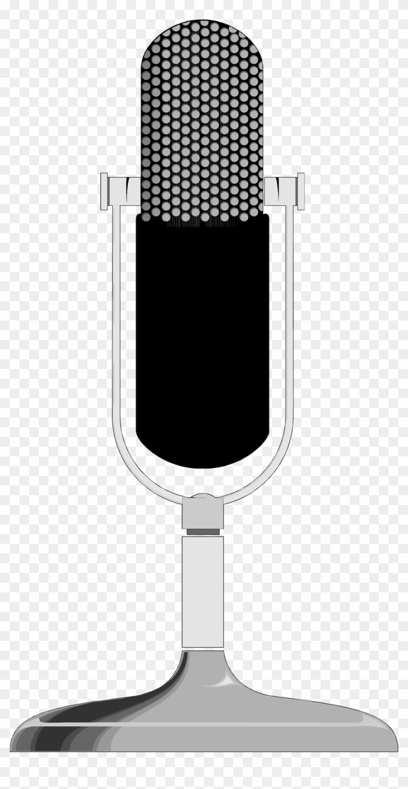 Microphone Clipart Transparent Background - Rap Microphone Drawing Transparent Background #1090063