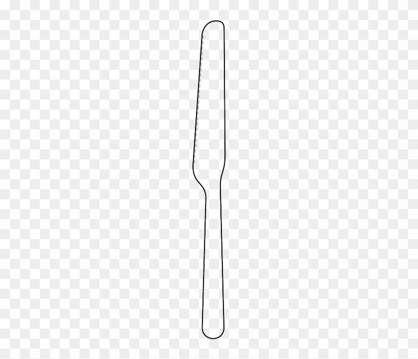 Dagger Dinner Knife Black Outlline Clipart - Wire #1090067