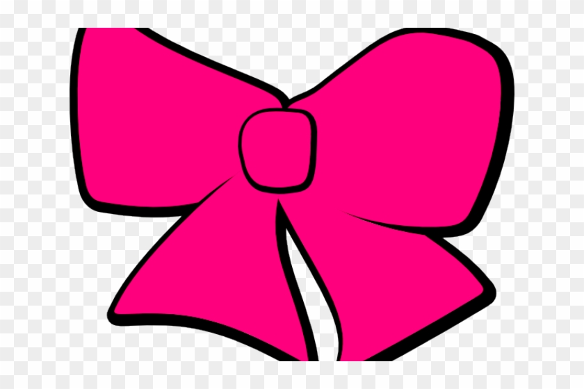 Pink Hair Clipart Cheer Bow - Pink Bow Clipart #1090144