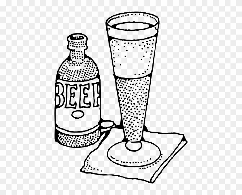 Free Vector Lage Beer And Glass Clip Art - Beer Clip Art #1090145