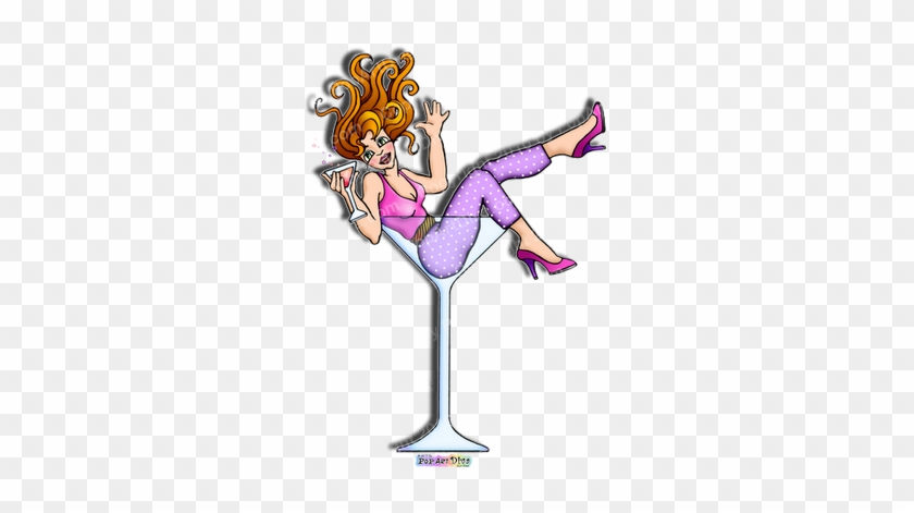 Being A Mother Is A Thankless Job - Girl In Martini Glass Clipart #1090187