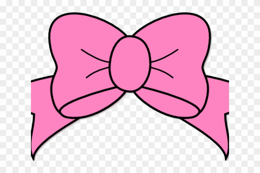 Pink Hair Clipart Riben - Pink Bow Png #1090212