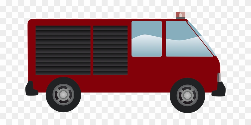 Fire Engine, Firemen, Van, Vehicle - Animasi Gerak Mobil Pemadam Kebakaran #1090297
