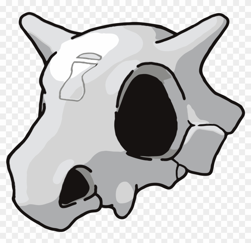 An 8 Colour Image Of A Cubone Skull With The Hidden - T-shirt #1090458