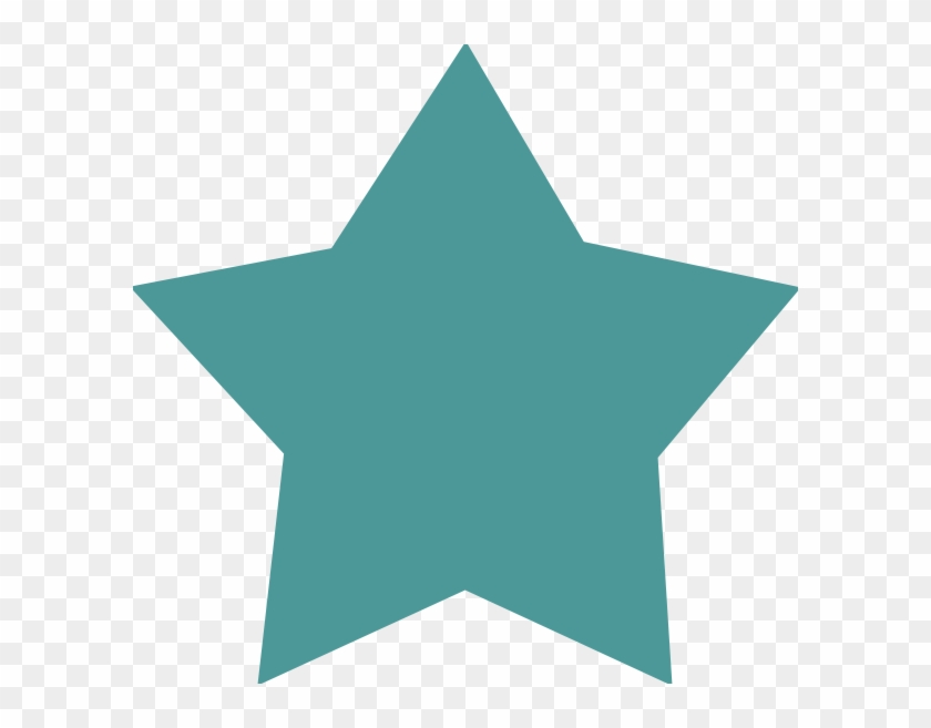 Teal Star Clip Art #1090495