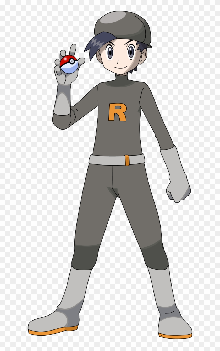 Ethan Team Rocket Outfit - Pokemon Soul Silver Characters #1090589