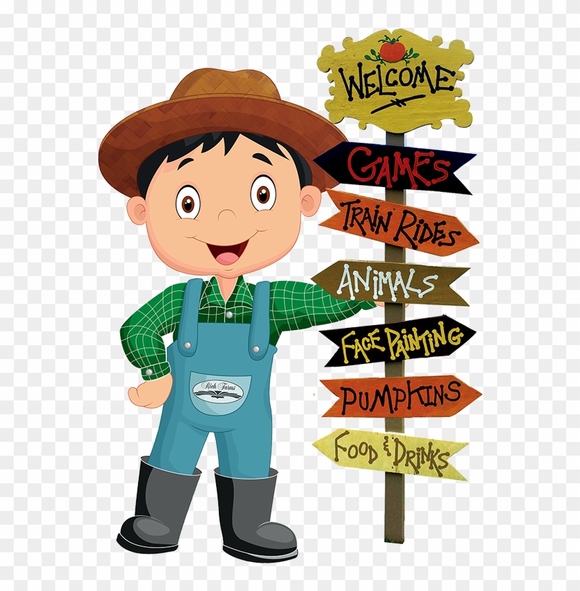 Kids On The Farm - Cartoon #1090743