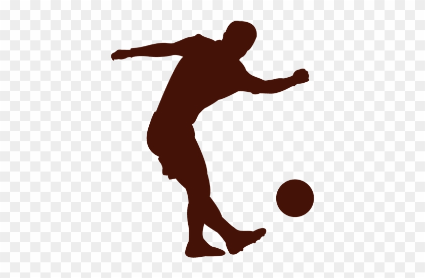 Football Lob Player Transparent Png - Transparent Soccer Silhouette #1090744