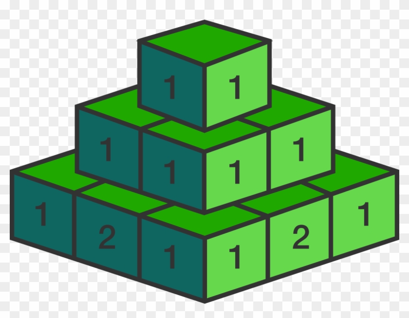 Each Block Has A Number Written On It - Pascal's Pyramid #1090769