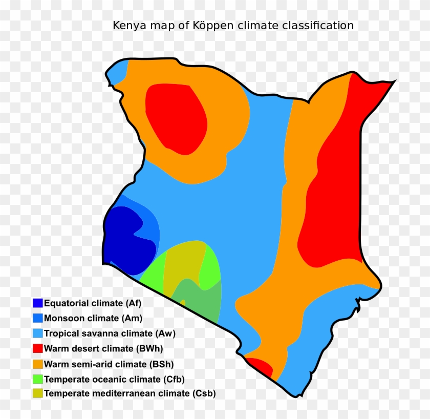 Kenya Map Of Koppen Climate Classification - Clima Kenia #1090786