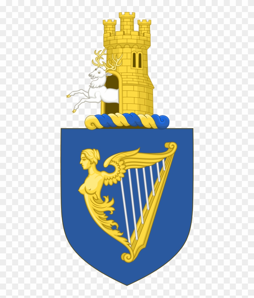 The Armorial Achievement Of The Kingdom Of Ireland, - Irish Coat Of Arms #1090788