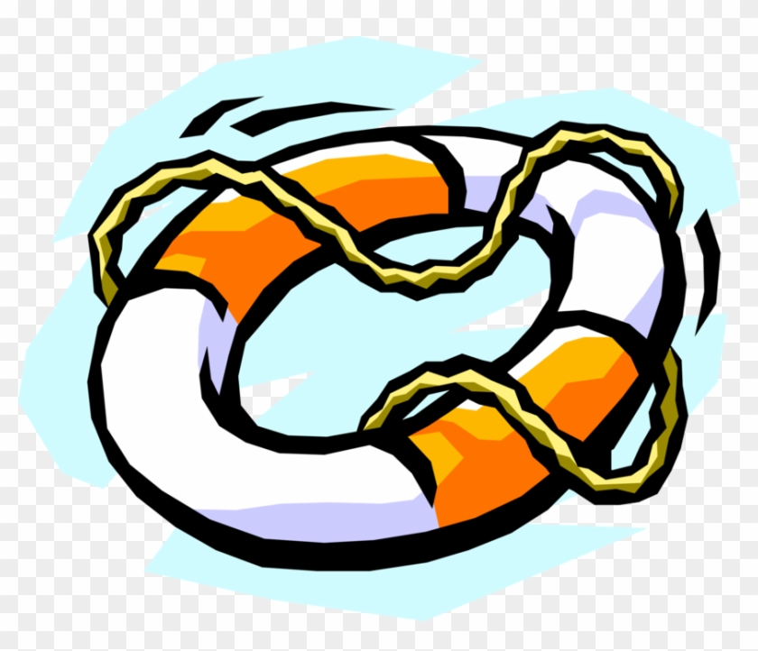 Vector Illustration Of Lifebuoy Ring Lifesaver Life - Vector Illustration Of Lifebuoy Ring Lifesaver Life #1090807