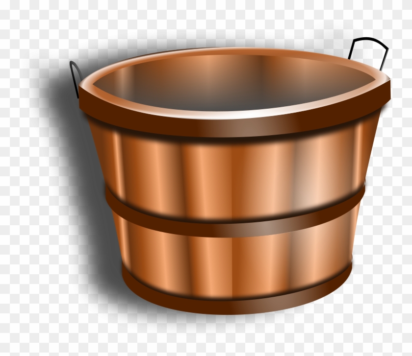 Free Wooden Bucket - Transparent Mop Bucket Clipart #1090816