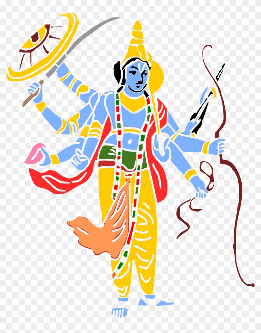 Big Image - Lord Vishnu Symbols Clipart #1090889
