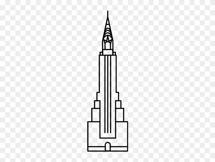 Chrysler Building Rubber Stamp - Illustration #1090892