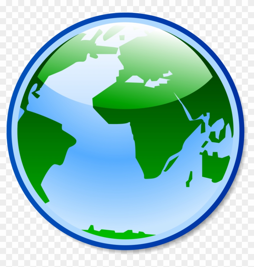 Globe - Png - Black And White Globe Png #1090983