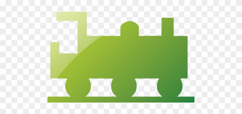 Web 2 Green Train 4 Icon - Graphic Design #1091028