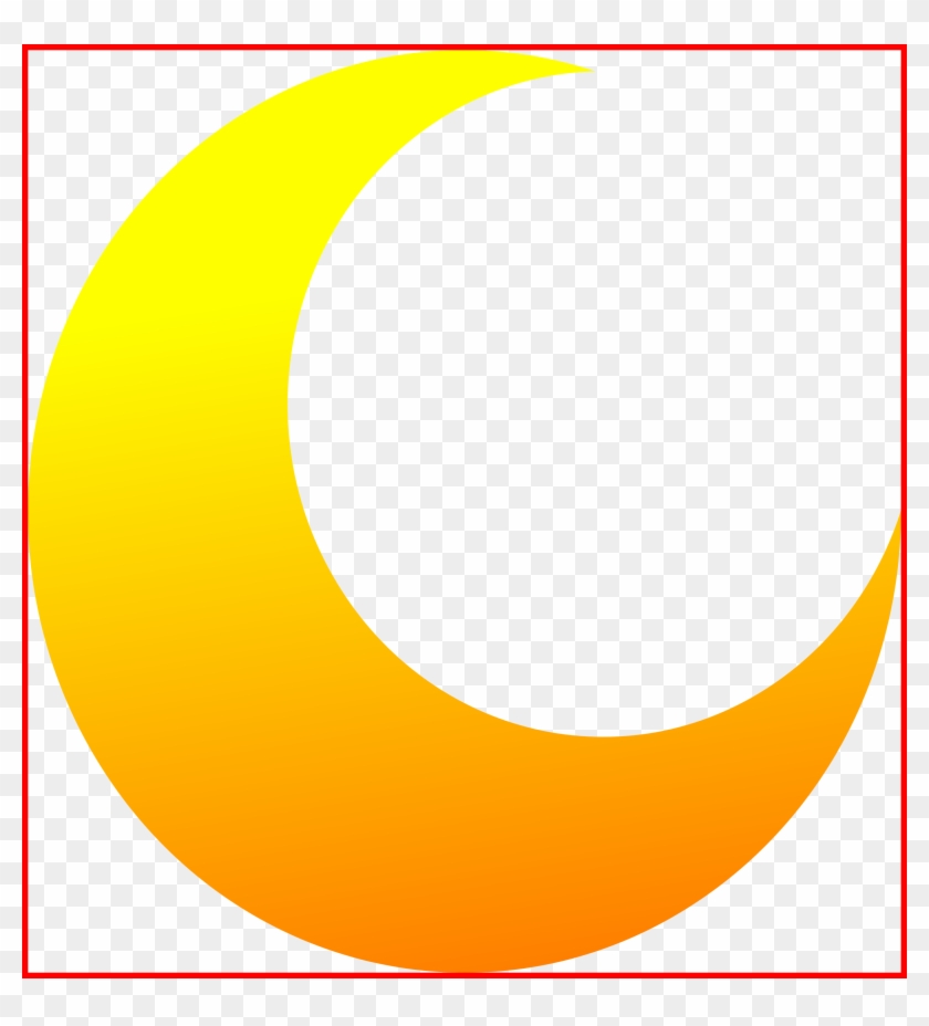 Unbelievable Collection Of Moon Clipart Png High Quality - Half Moon Vector Png #1091037