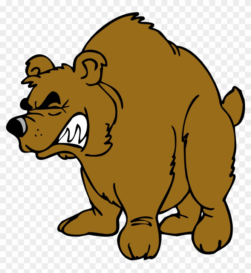 Brown Bear Grizzly Bear Clip Art - Clipart Angry Bear #1091154