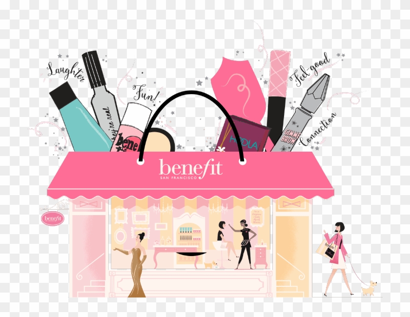 Illustration Of A Benefit Store - Benefit Cosmetics - Free Transparent PNG  Clipart Images Download
