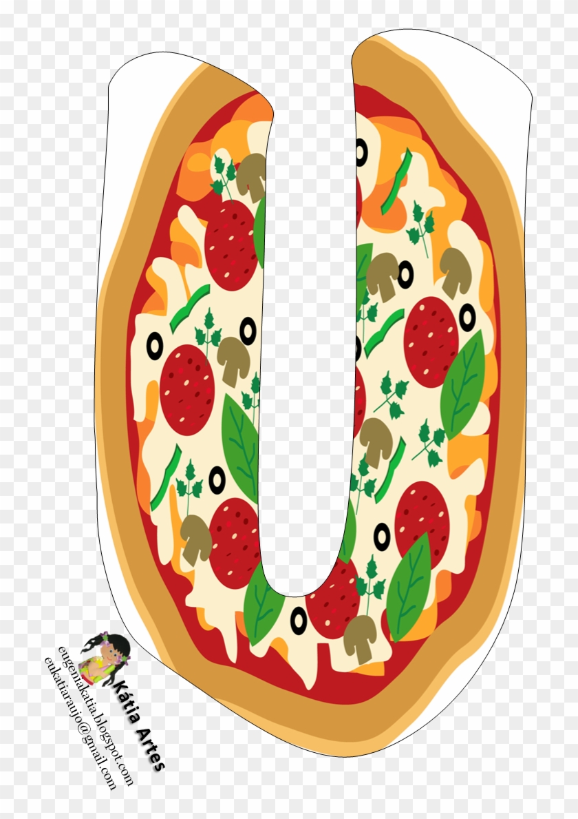 Letras Y Numeros De Pizza #1091463