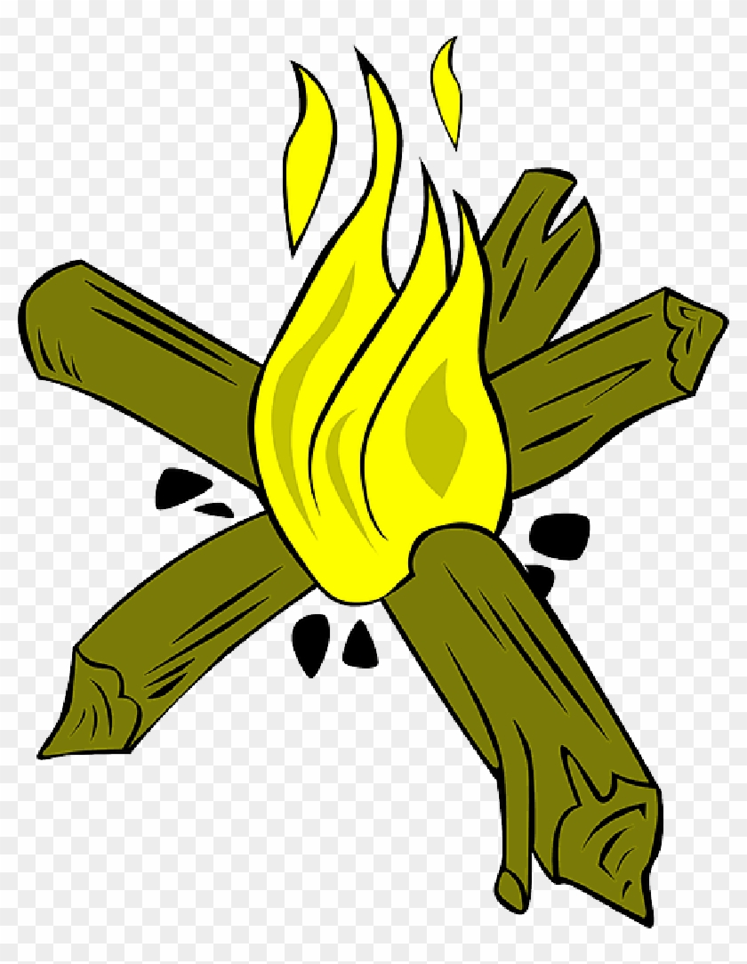 Star, Fire, Cartoon, Cooking, Camp, Campfires, Cranes - Star Fire Campfire #1091502