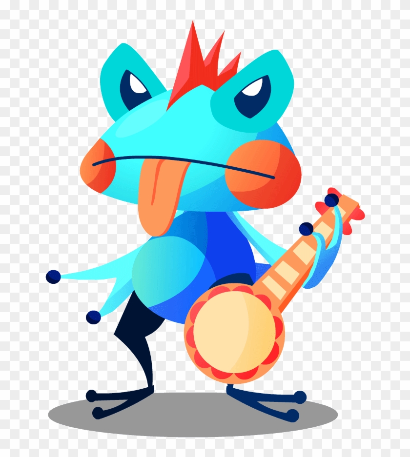Here's My First Enemy, A Regular Ol' Banjo Frog In - Cartoon #1091529
