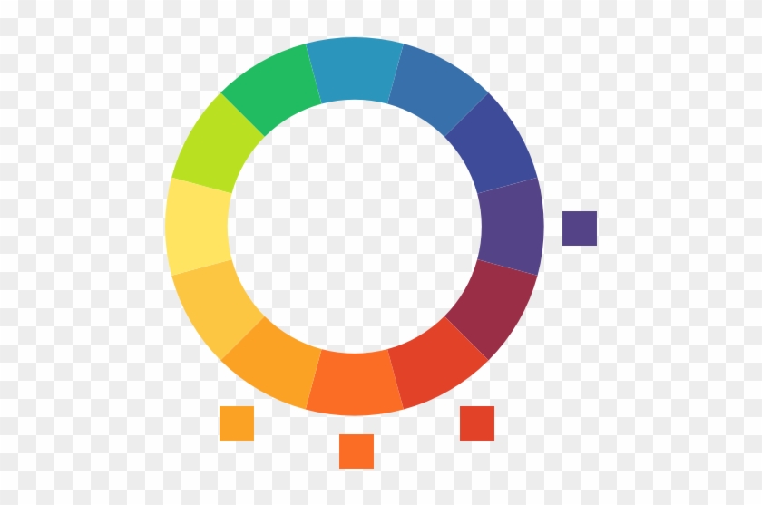 Color Wheel Generated From The Brand Colors - Color Wheel #1091602